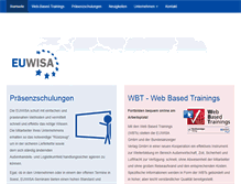 Tablet Screenshot of euwisa.com
